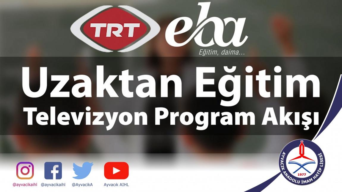 TRT EBA kanallarında 22-23 Mayıs hafta sonu programı.